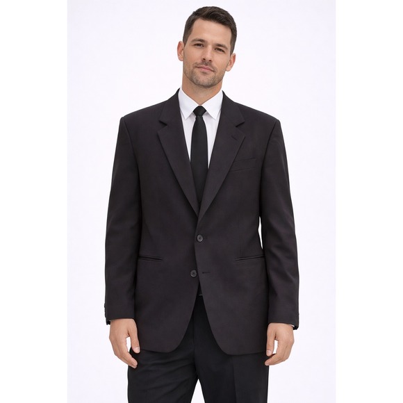 Gorsart Co New York Mens Black Tuxedo Jacket Peak Lapel Formal Blazer 42R USA